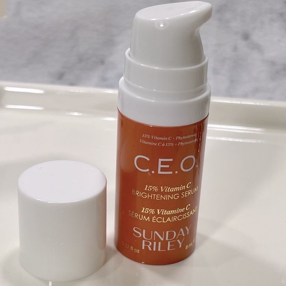 Sunday Riley C.E.O. Vitamin C Brightening Serum, Firm, Antioxidant, NEW-Mini 8ml - Picture 3 of 9